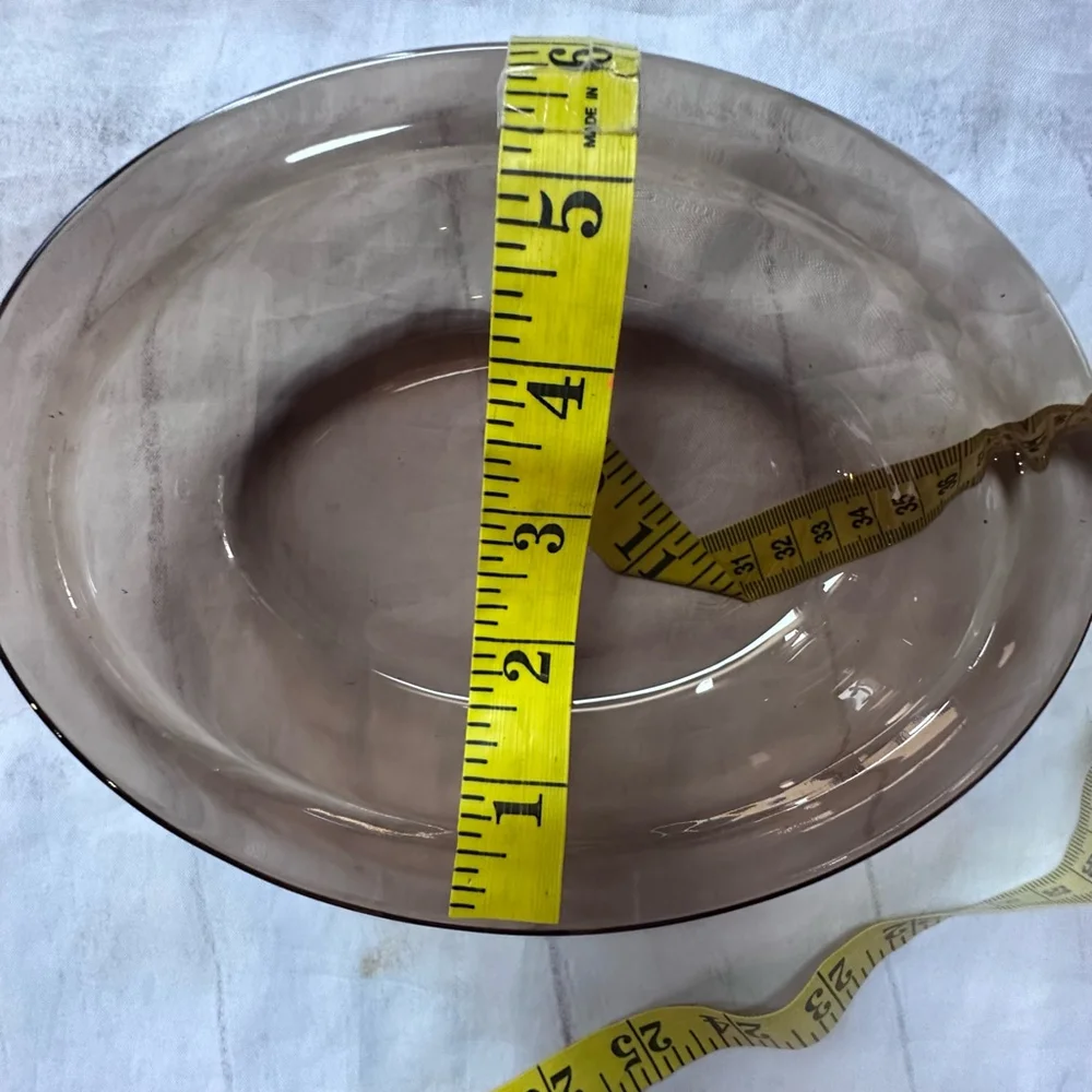 Vintage PYREX England Amber Glass Oval Casserole Dish 8 x 6 x 2 - Picture 9 of 10